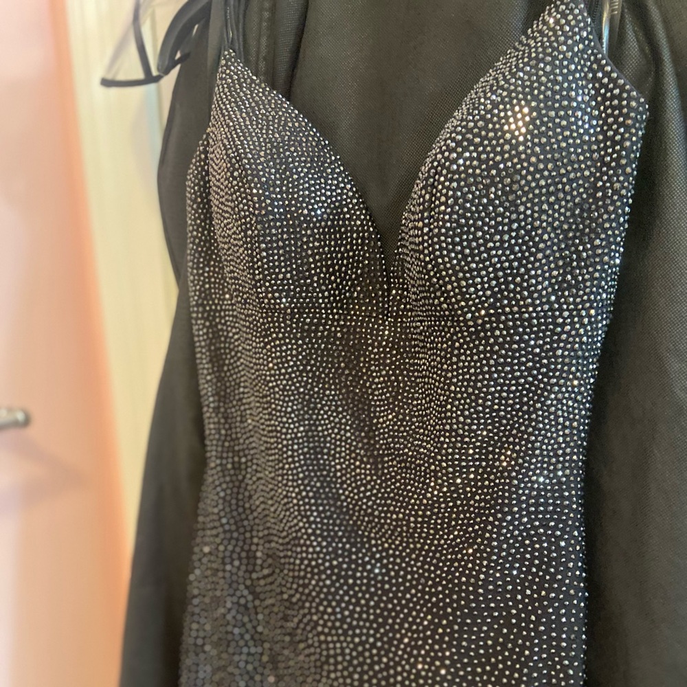 Black Sequin Sherri Hill Dress - Picture 5 of 5